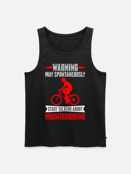 Mountain biking downhill mountain bikers - Men's Premium Organic Tank Top - black