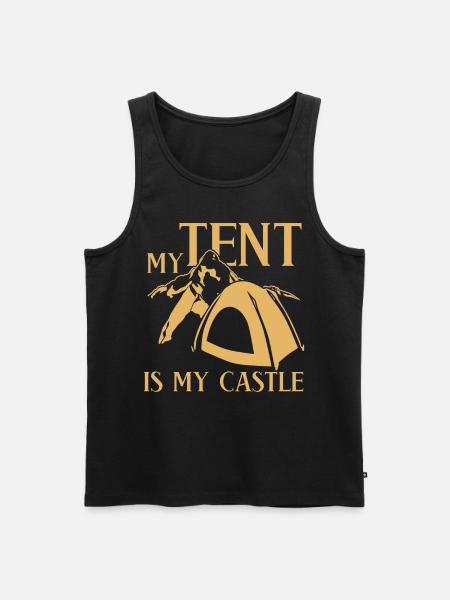 Camping Camping Camping Tent Camper - Men's Premium Organic Tank Top - black