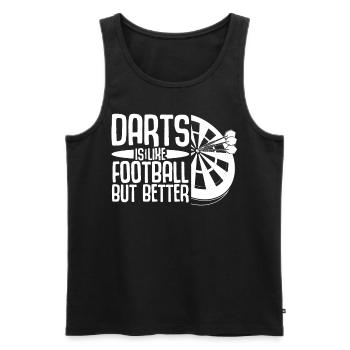Darts Dartboard Dart - Männer Premium Bio Tank Top - Schwarz - Vorne - Michal (187cm)