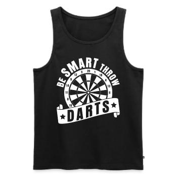 Darts Darts Player Darts Darts - Men's Premium Organic Tank Top - black - Front - AI Model Male 178 light (178cm)