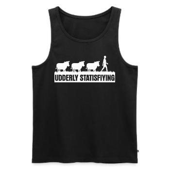 Kuh Kalb Bauer Landwirt Kälbchen Kühe - Männer Premium Bio Tank Top - Schwarz - Vorne - Michal (187cm)