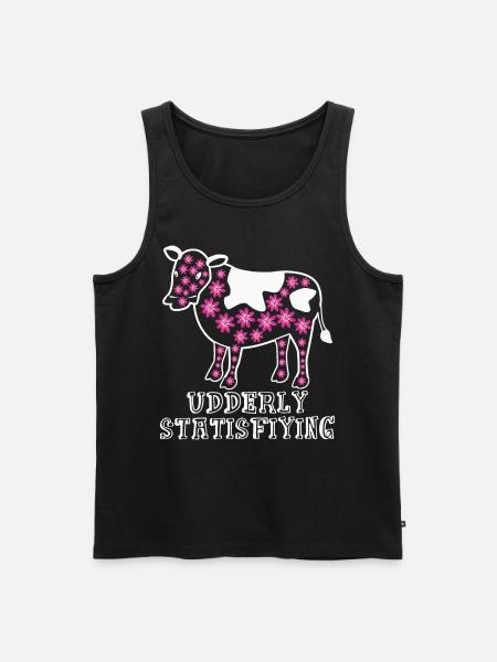 Cow Farmer Farmer Cows - Men's Premium Organic Tank Top - black