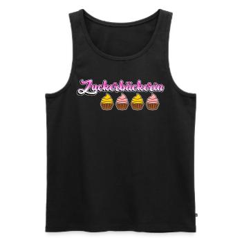 Konditorin Cupcakes Zuckerbäckerin - Männer Premium Bio Tank Top - Schwarz - Vorne - Michal (187cm)
