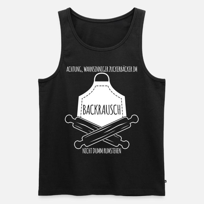 Konditor Cupcakes Bäcker Bäckerei - Männer Premium Bio Tank Top - Schwarz