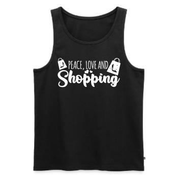 Shopping Schuhe kaufen High Heels - Männer Premium Bio Tank Top - Schwarz - Vorne - Michal (187cm)