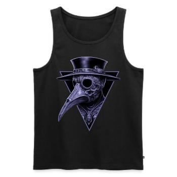 Verzierter Pestdoktor komplizierte Schnitzerei - Männer Premium Bio Tank Top - Schwarz - Vorne - Michal (187cm)