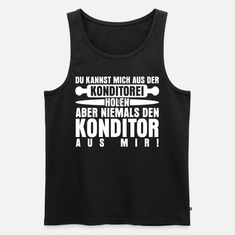 Konditor Backen Konditorei - Männer Premium Bio Tank Top - Schwarz