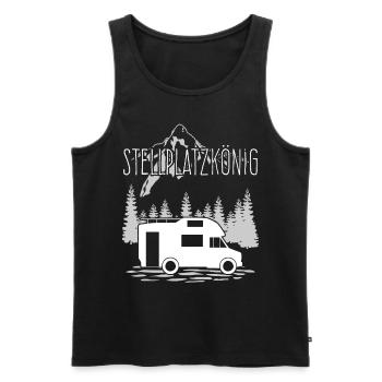 Wohnmobil Camper Camping Wohnmobile - Männer Premium Bio Tank Top - Schwarz - Vorne - Michal (187cm)