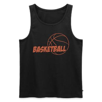 Joueurs de basket-ball - Débardeur bio Premium Homme - noir - Devant - Michal (187cm)