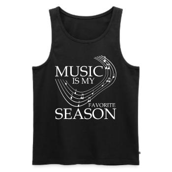 Music Ochester Musicien de concert - Débardeur bio Premium Homme - noir - Devant - Michal (187cm)
