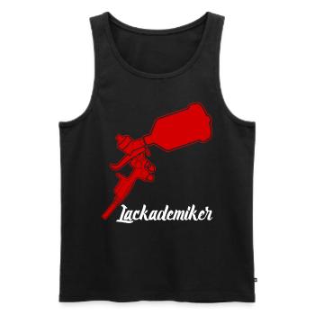 Autolackierer Airbrush Lackierer - Männer Premium Bio Tank Top - Schwarz - Vorne - AI Model Male 178 light (178cm)