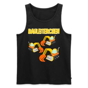Bagger Baustelle Baggerfahrer - Männer Premium Bio Tank Top - Schwarz - Vorne - Michal (187cm)