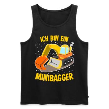 Minibagger Bagger Baggerfahrer - Männer Premium Bio Tank Top - Schwarz - Vorne - Michal (187cm)
