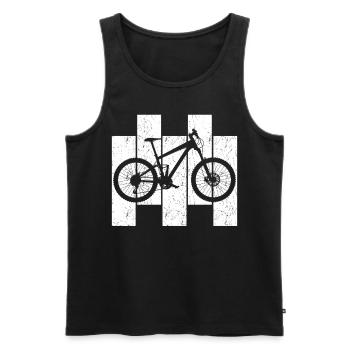 MTB cyclists cyclists mountain bikes - Men's Premium Organic Tank Top - black - Front - Michal (187cm)