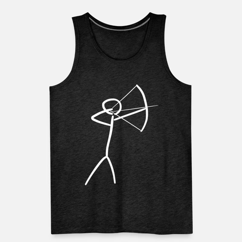 3D Archery Longbow Archer Men's Premium Organic Tank Top