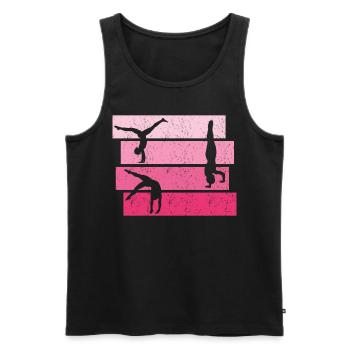 RSG Gymnastics Gymnastics Handstand Gymnast - Men's Premium Organic Tank Top - black - Front - AI Model Male 178 light (178cm)