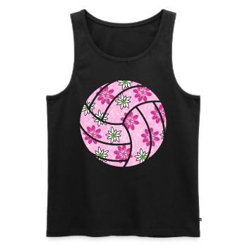 Volleyball Ballon Volleyball Joueur de volleyball - Débardeur bio Premium Homme - noir - Devant - AI Model Male 178 light (178cm)