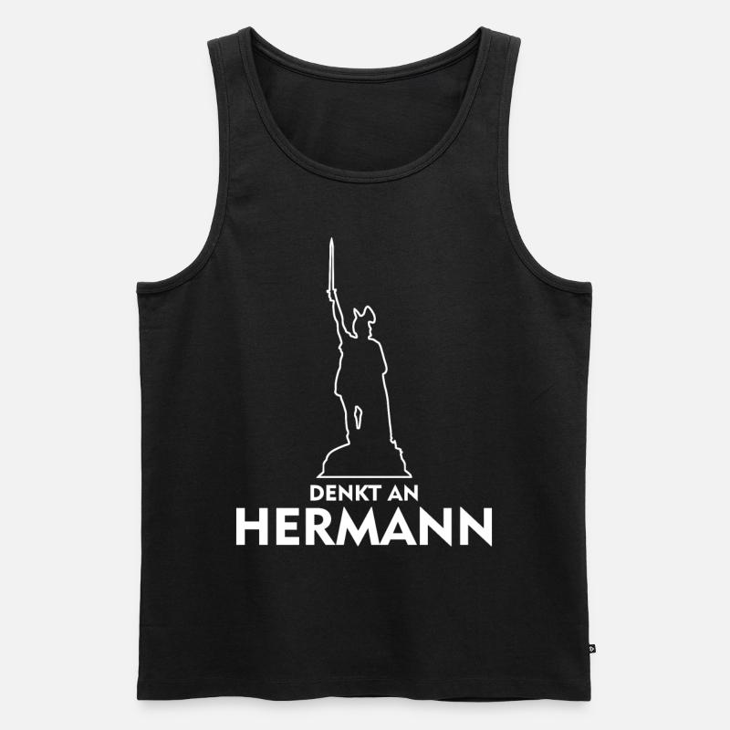 Hermann Monument Detmold Lippe - Débardeur bio Premium Homme - noir