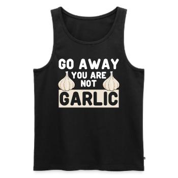 Knoblauch Garlic Knoblauchzehen - Männer Premium Bio Tank Top - Schwarz - Vorne - AI Model Male 178 light (178cm)