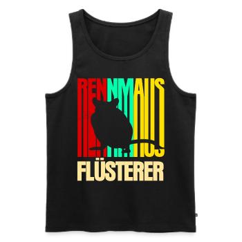 Rennmaus Flüsterer - Männer Premium Bio Tank Top - Schwarz - Vorne - Michal (187cm)