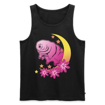Tardigrade Water Bear Moon Tardigrades - Men's Premium Organic Tank Top - black - Front - AI Model Male 178 light (178cm)