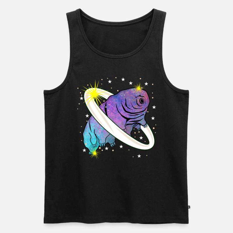 Tardigrade Wasserbär Planet Bärtierchen - Männer Premium Bio Tank Top - Schwarz
