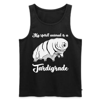 Tardigrade Water Bear funny tardigrades - Men's Premium Organic Tank Top - black - Front - AI Model Male 178 light (178cm)