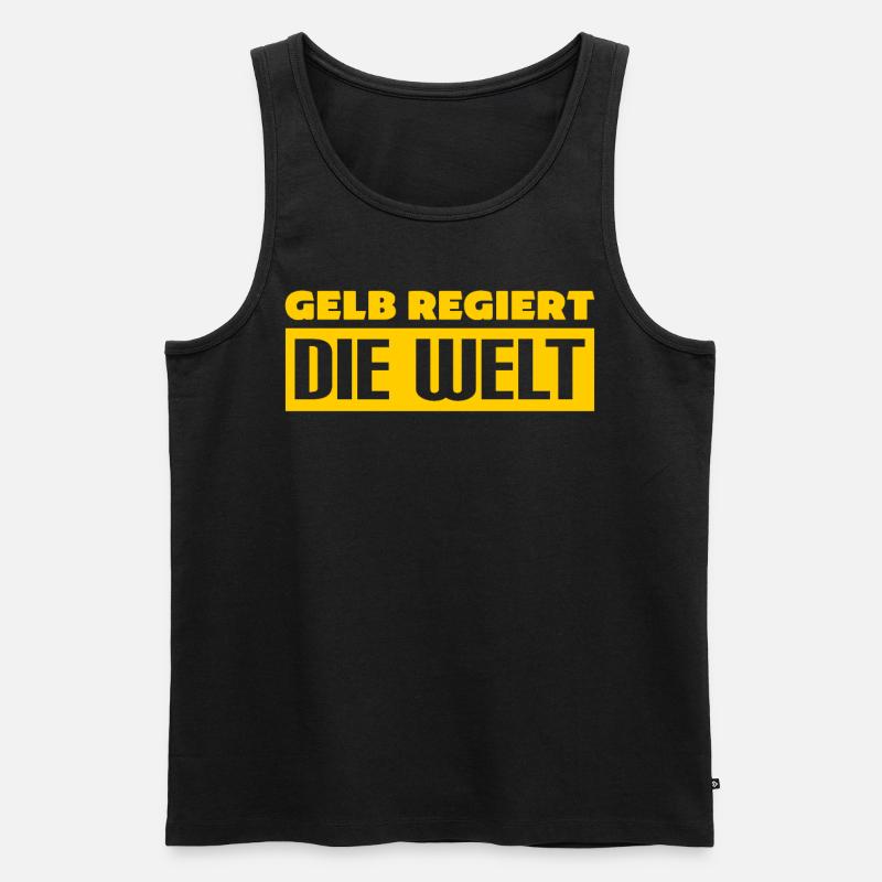 Dortmund Dortmunder - Männer Premium Bio Tank Top - Schwarz