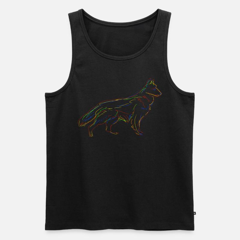 Schäferhunde Weisser Schäferhund - Männer Premium Bio Tank Top - Schwarz