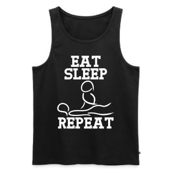 Physio Physiotherapy Physiotherapist - Men's Premium Organic Tank Top - black - Front - AI Model Male 178 light (178cm)