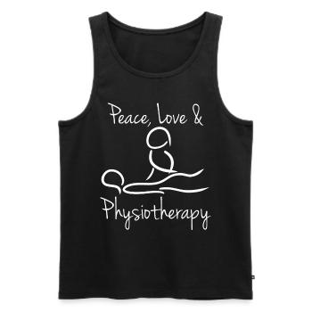Physio Physiotherapist Physiotherapist - Men's Premium Organic Tank Top - black - Front - AI Model Male 178 light (178cm)