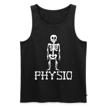 Physio Skeleton Physiotherapist - Men's Premium Organic Tank Top - black - Front - AI Model Male 178 light (178cm)