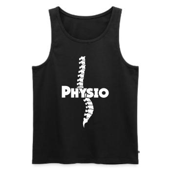 Physio Physiotherapist Physiotherapist - Men's Premium Organic Tank Top - black - Front - AI Model Male 178 light (178cm)