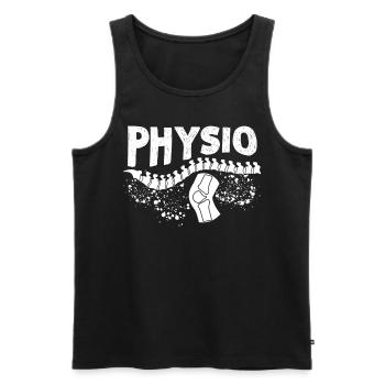 Physiotherapist Physiotherapy Physio - Men's Premium Organic Tank Top - black - Front - AI Model Male 178 light (178cm)