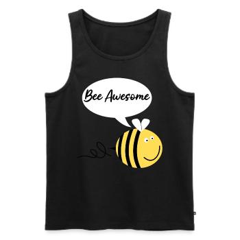 Bee Awesome Honey Bees Bees - Men's Premium Organic Tank Top - black - Front - AI Model Male 178 light (178cm)