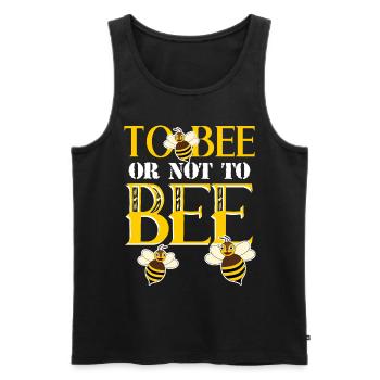 Bee Honey bees Bees Beekeepers - Men's Premium Organic Tank Top - black - Front - AI Model Male 178 light (178cm)