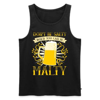 Beer Hops Craft Beer Malt Beer Brewers - Men's Premium Organic Tank Top - black - Front - AI Model Male 178 light (178cm)