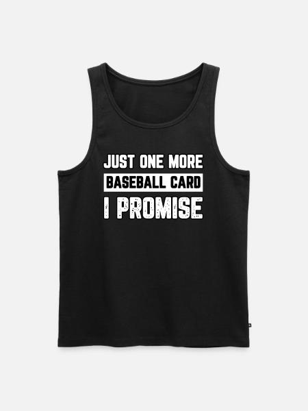 Nur noch eine Baseballkarte, versprochen - Männer Premium Bio Tank Top - Schwarz