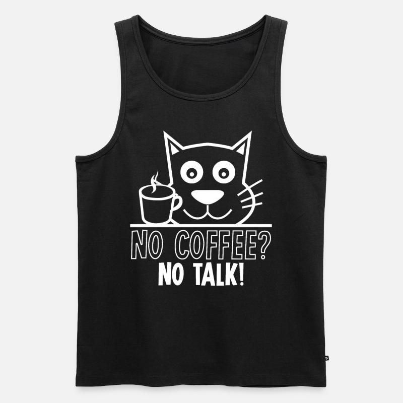 Kaffee Kaffeeliebhaber Kaffetrinker - Männer Premium Bio Tank Top - Schwarz