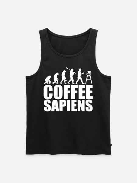 Coffee Sapiens - Men's Premium Organic Tank Top - black