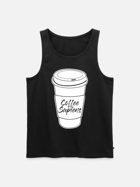 Coffee Sapiens Coffee Mug - Men's Premium Organic Tank Top - black