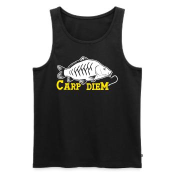 Pêcheur Carpe Diem Karpfen Angel Fischer - Débardeur bio Premium Homme - noir - Devant - Michal (187cm)