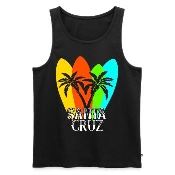 Surfboard Santa Cruz Surfer - Men's Premium Organic Tank Top - black - Front - Michal (187cm)