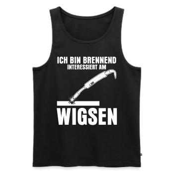 WIG Schweißen Schweißer Wigsen - Männer Premium Bio Tank Top - Schwarz - Vorne - Michal (187cm)