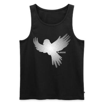 Budgerigar saying budgerigars - Men's Premium Organic Tank Top - black - Front - AI Model Male 178 light (178cm)