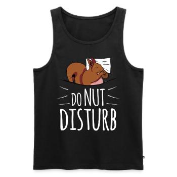 Squirrel Sleep Bed Tired Squirrel - Men's Premium Organic Tank Top - black - Front - Michal (187cm)