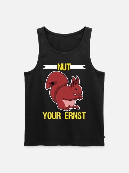 Eichhörnchen Nut your Ernst Squirrel - Men's Premium Organic Tank Top - black