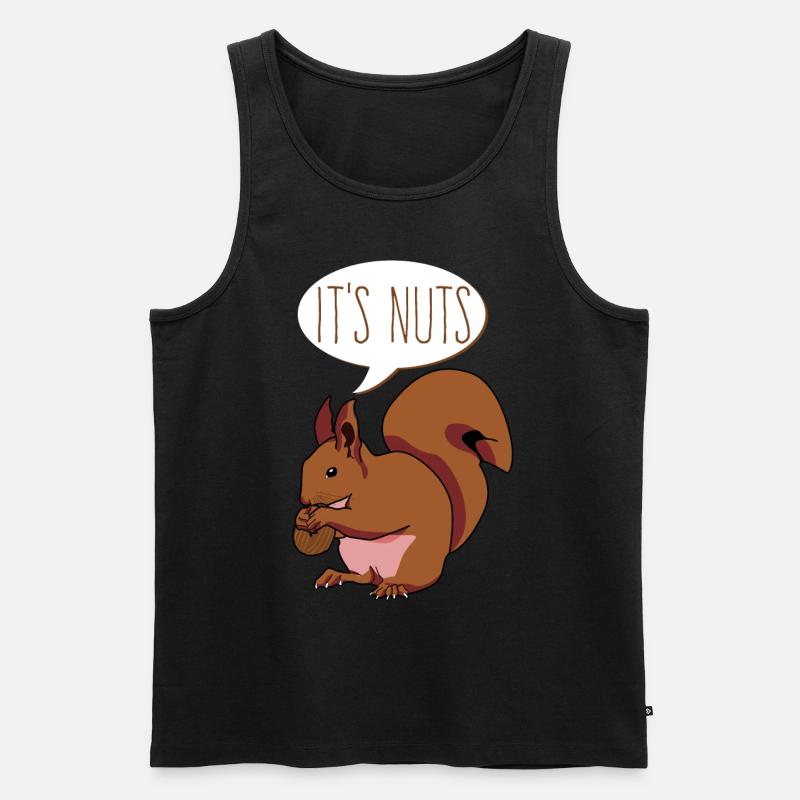 Eichhörnchen It's Nuts Squirrel - Men's Premium Organic Tank Top - black