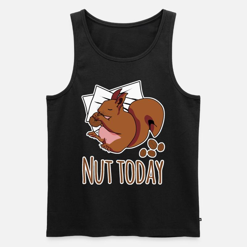 Eichhörnchen Nut Today - Männer Premium Bio Tank Top - Schwarz
