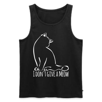 Chat domestique - Débardeur bio Premium Homme - noir - Devant - AI Model Male 178 light (178cm)